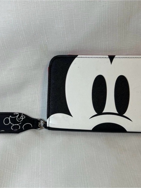 Disney Handbags - Disney Black and White Mickey Face Zip Wallet Wristlet